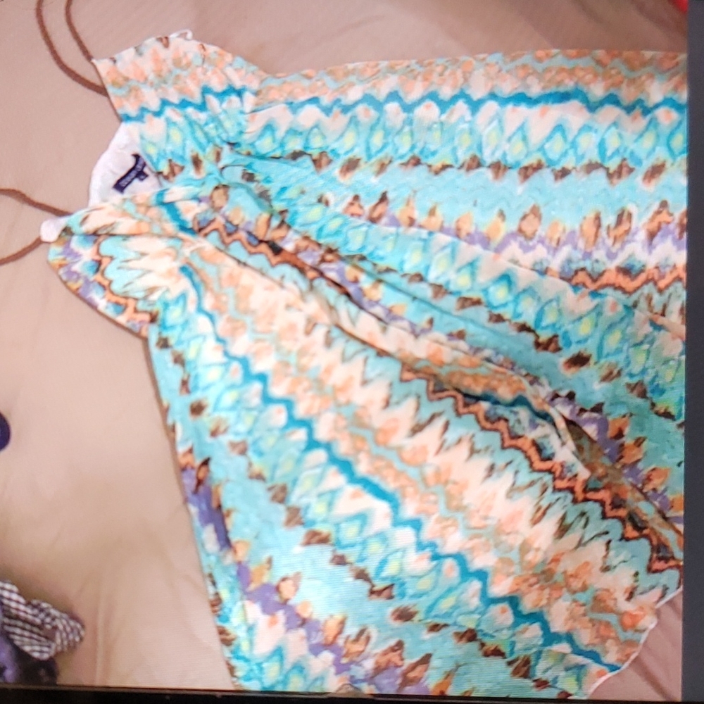 Ocean drive large mesh pattern dress